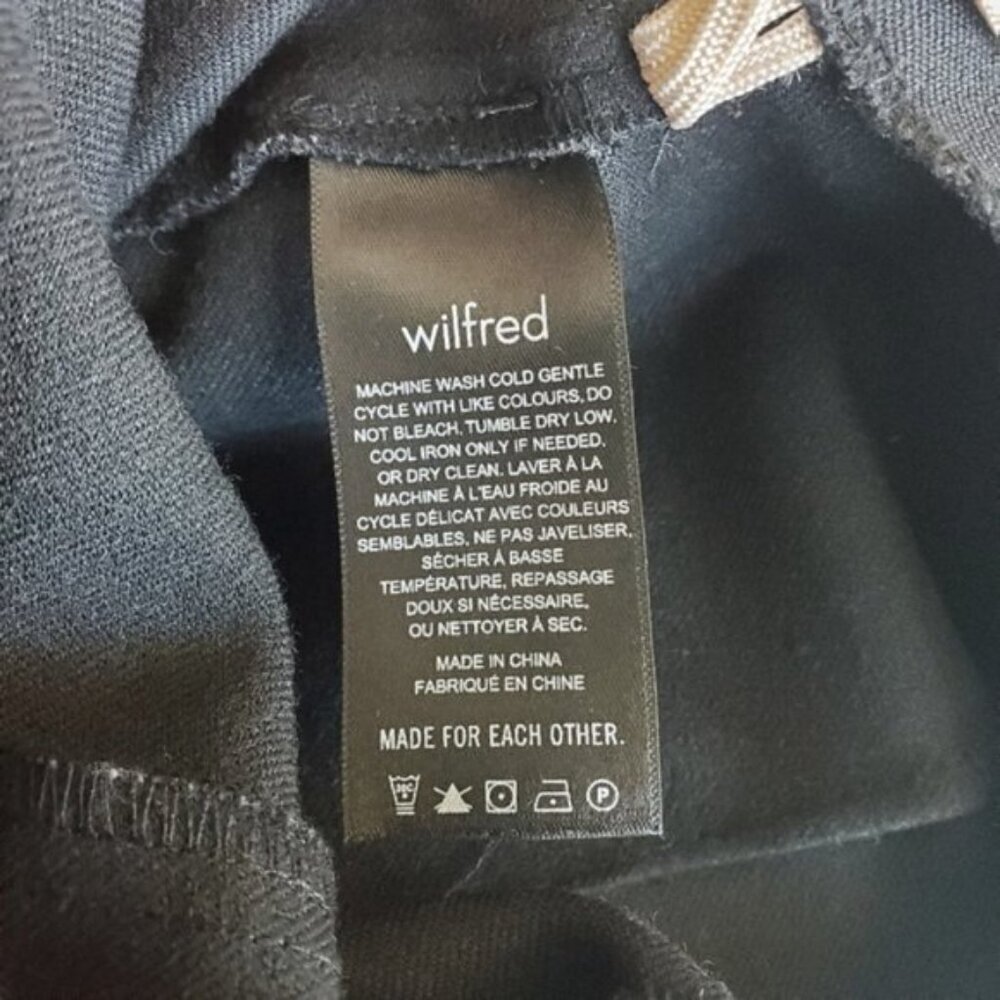 Aritzia Wilfred Black Porto Cropped, High-rise Dress Pants Size 6 - Picture 9 of 10